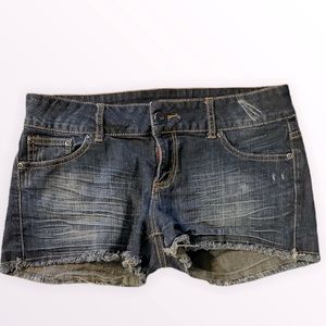 Candies Denim Distressed  Dark Wash Women's Size 9 Shorts